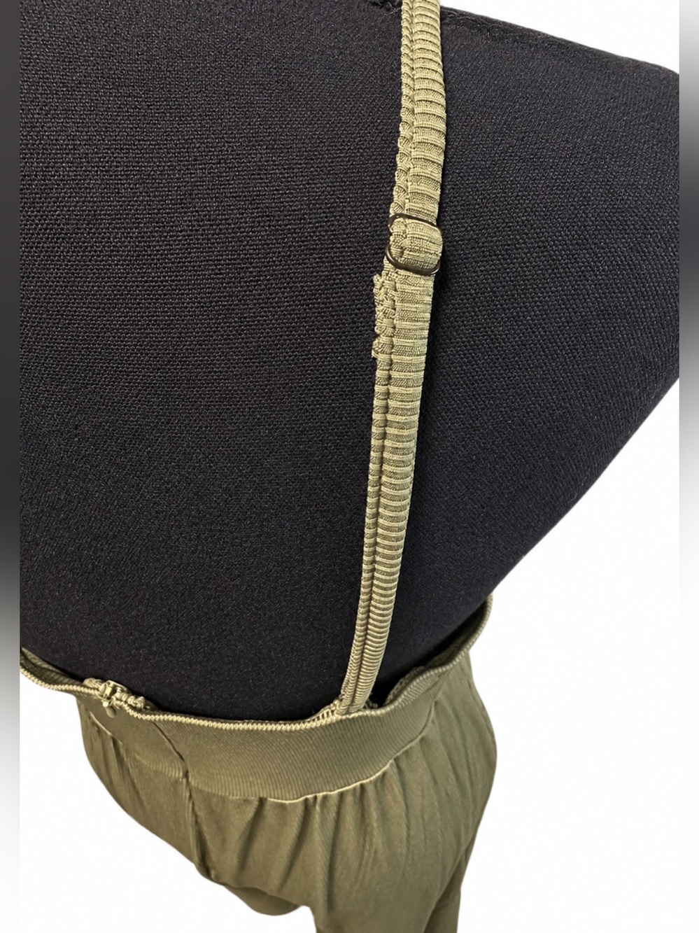 CIDER V-Neck Cami Wide Leg Jumpsuit Olive Green Size L US 8 - Picture 6 of 14
